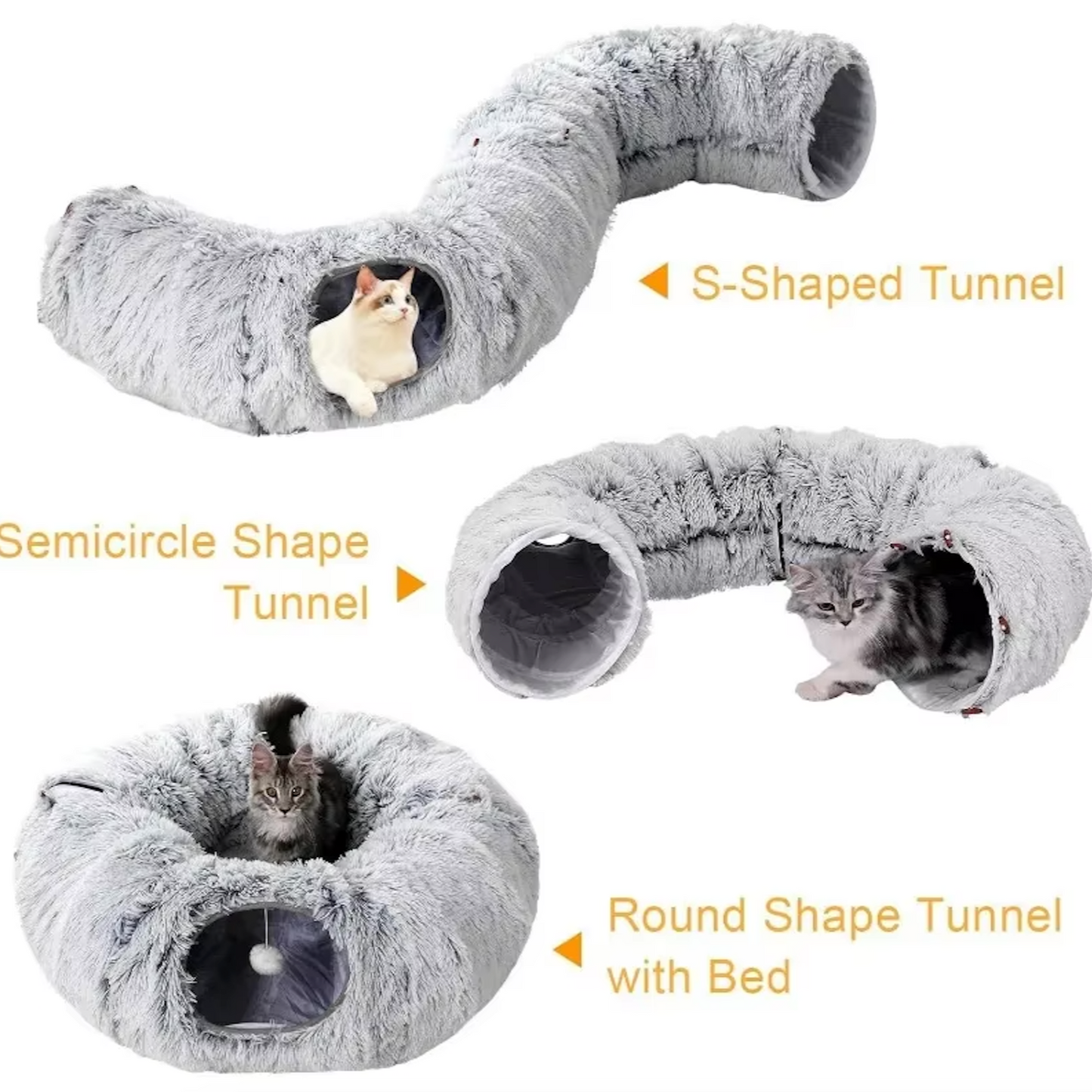 PetJoy™ Cat Tunnel Bed